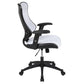 Kale High Back Designer White Mesh Executive Swivel Ergonomic Office Chair with Adjustable Arms