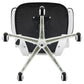 Kelista Mid-Back Black Mesh Swivel Ergonomic Task Office Chair with White Frame and Flip-Up Arms
