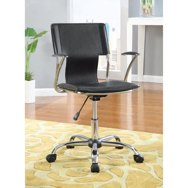 Modern Ergonomic Medium Back Executive Office Chair, Black