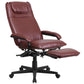 Robert High Back Burgundy LeatherSoft Executive Reclining Ergonomic Swivel Office Chair with Arms