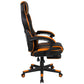 X40 Gaming Chair Racing Ergonomic Computer Chair with Fully Reclining Back/Arms, Slide-Out Footrest, Massaging Lumbar - Black/Orange