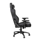 Falco Ergonomic High Back Adjustable Gaming Chair with 4D Armrests, Headrest Pillow, and Adjustable Lumbar Support, Black with Blue Stitching