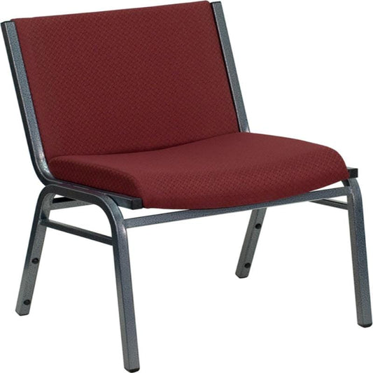 HERCULES Series Big & Tall 1000 lb. Rated Burgundy Fabric Stack Chair